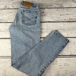 Levi's 512 Jeans Mens Blue Slim Taper Light Wash Vtg‎ USA 100% Cotton 1991